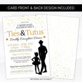 daddy daughter dance theme invitations